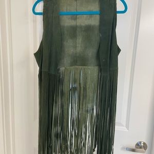 VINTAGE LEATHER HIPPIE VEST